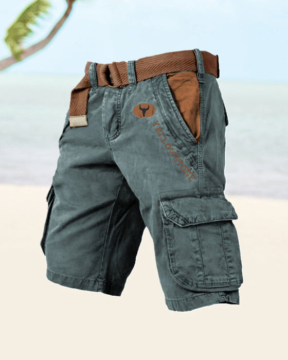 Men's multi-pocket tactical shorts