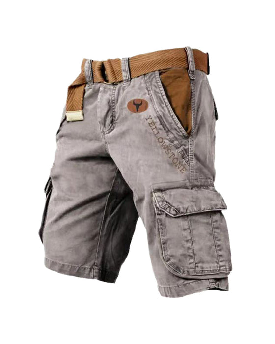 Men's multi-pocket tactical shorts