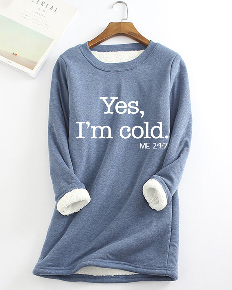 English Printed Pullover Sweatshirt