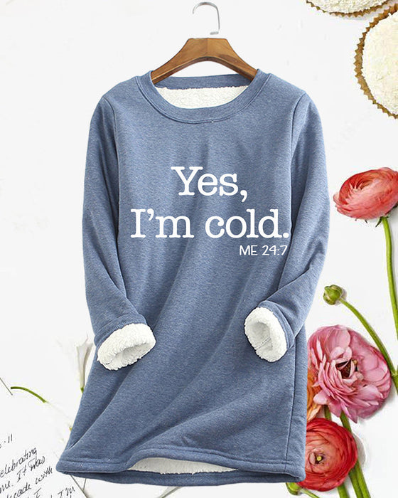 English Printed Pullover Sweatshirt