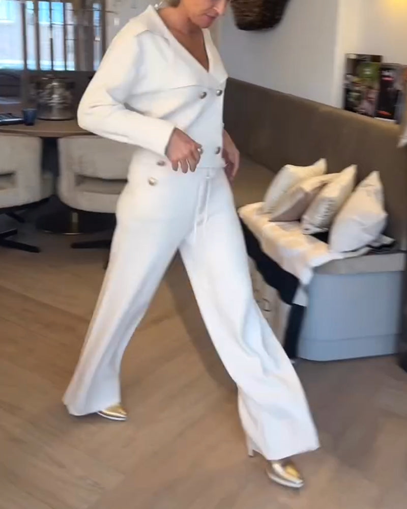 Fashionable And Elegant V-Neck Sets