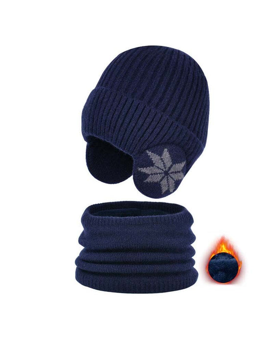 Winter beanie hat scarf sets warm knit hat
