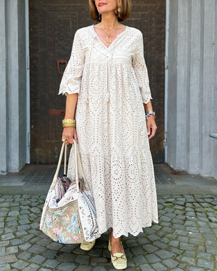 V neck lace dress