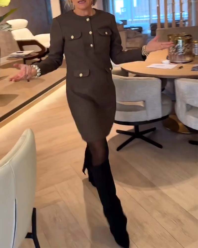 Elegant And Slim Chanel Style Dress