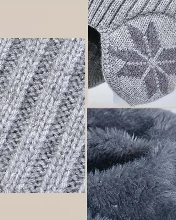 Winter beanie hat scarf sets warm knit hat