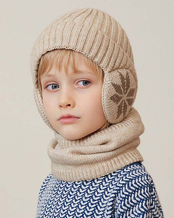 Winter beanie hat scarf sets warm knit hat