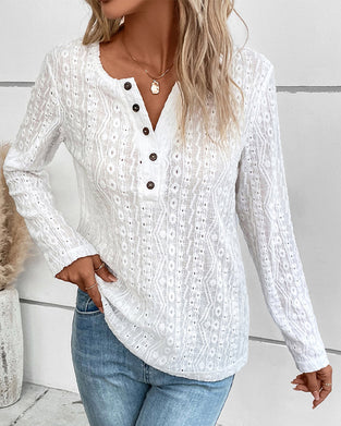 Solid color cutout top