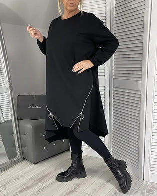 Loose Oversized Zipper Dress