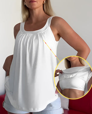 Strapless Pleated Solid Color Tank Top Set