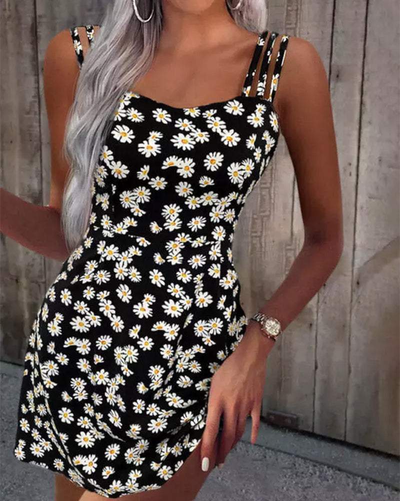 Floral print cami dress