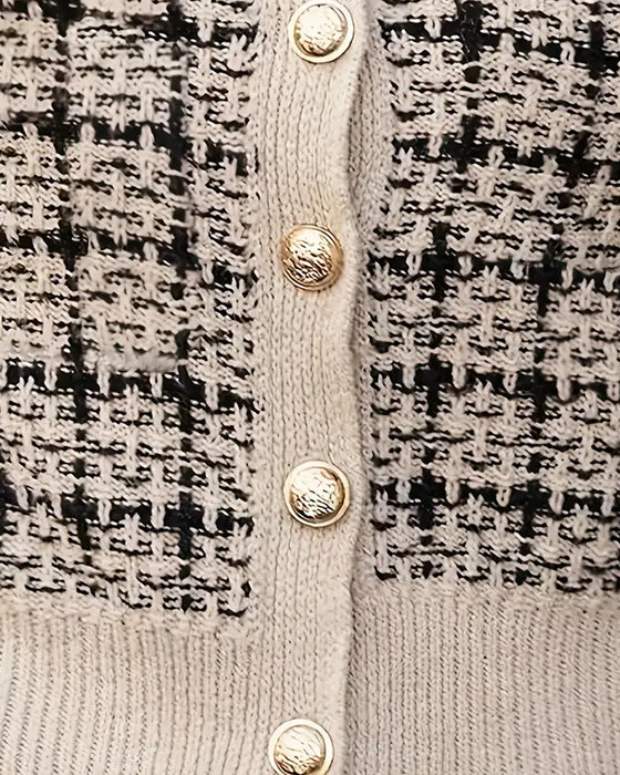 Elegant Short Chanel-Style Cardigan