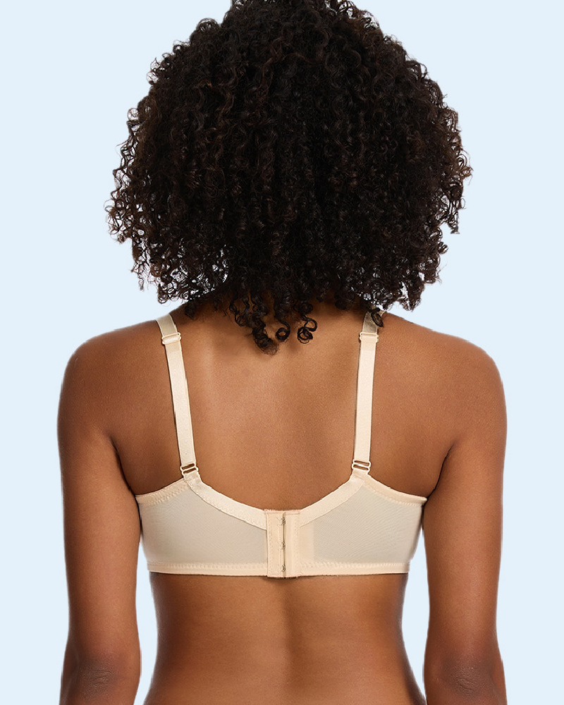 Mesh Lace Gathered Bra