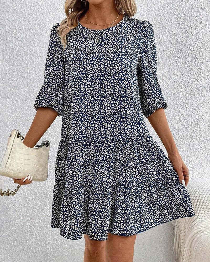 Elegant round neck dress