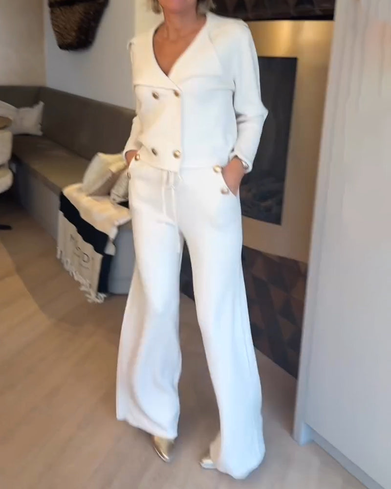 Fashionable And Elegant V-Neck Sets