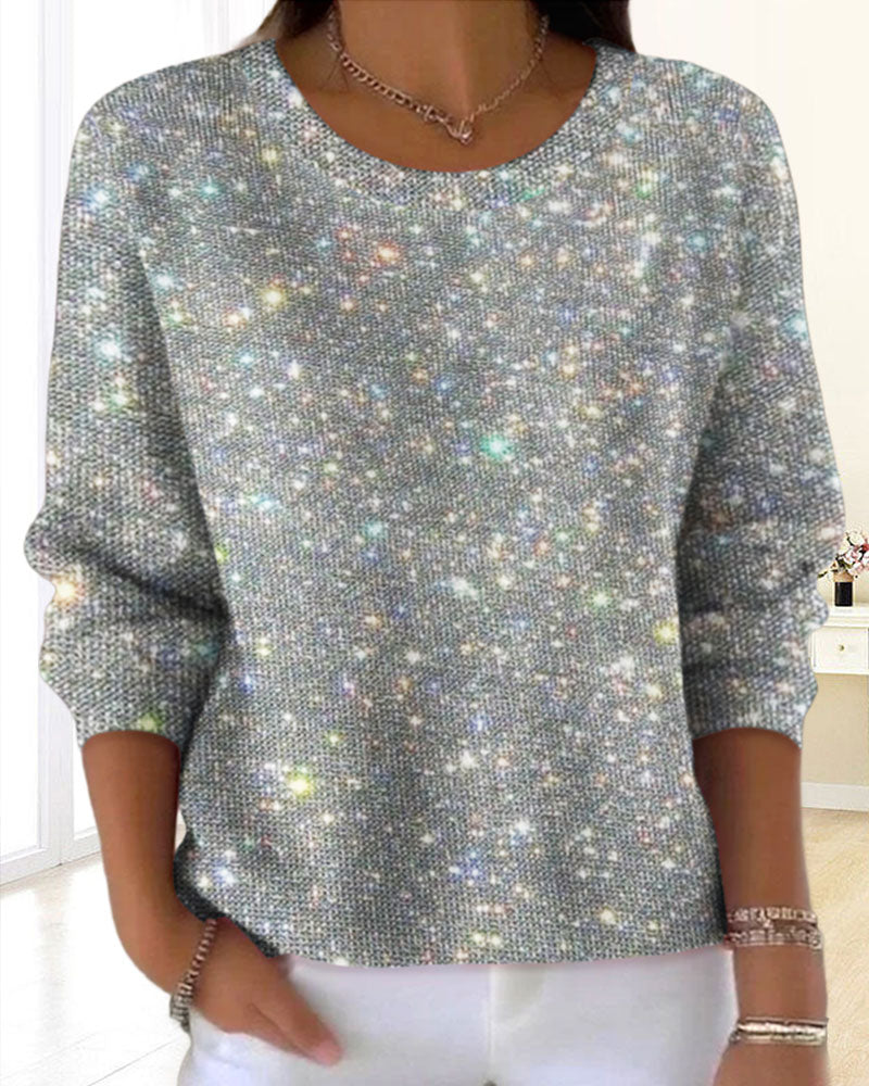 Casual Crew Neck Sweatshirt