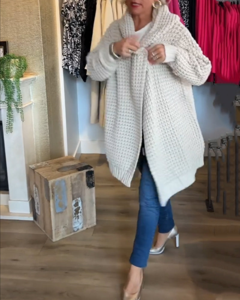 Solid colour cardigan
