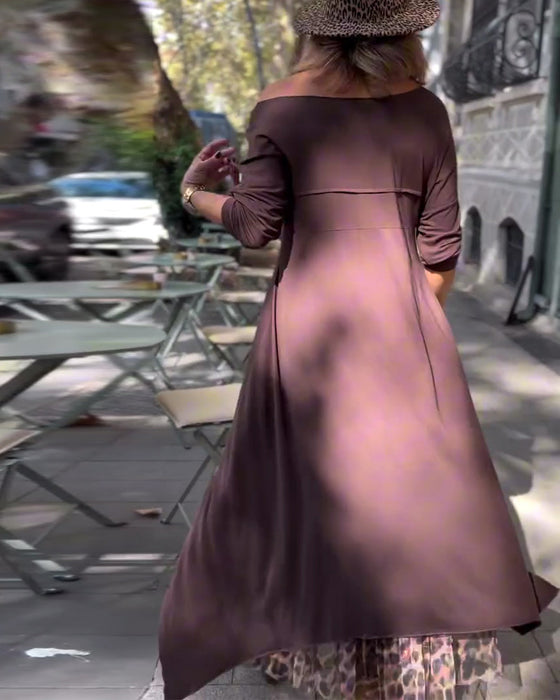 Casual All-Match Leopard Print Skirt