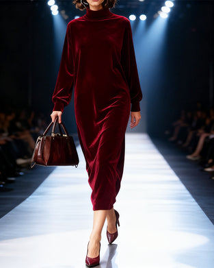 Elegant Stylish Long-Sleeve Dress