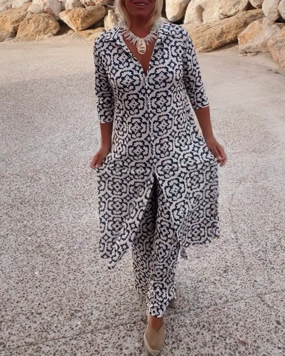 Vintage printed lapel button set