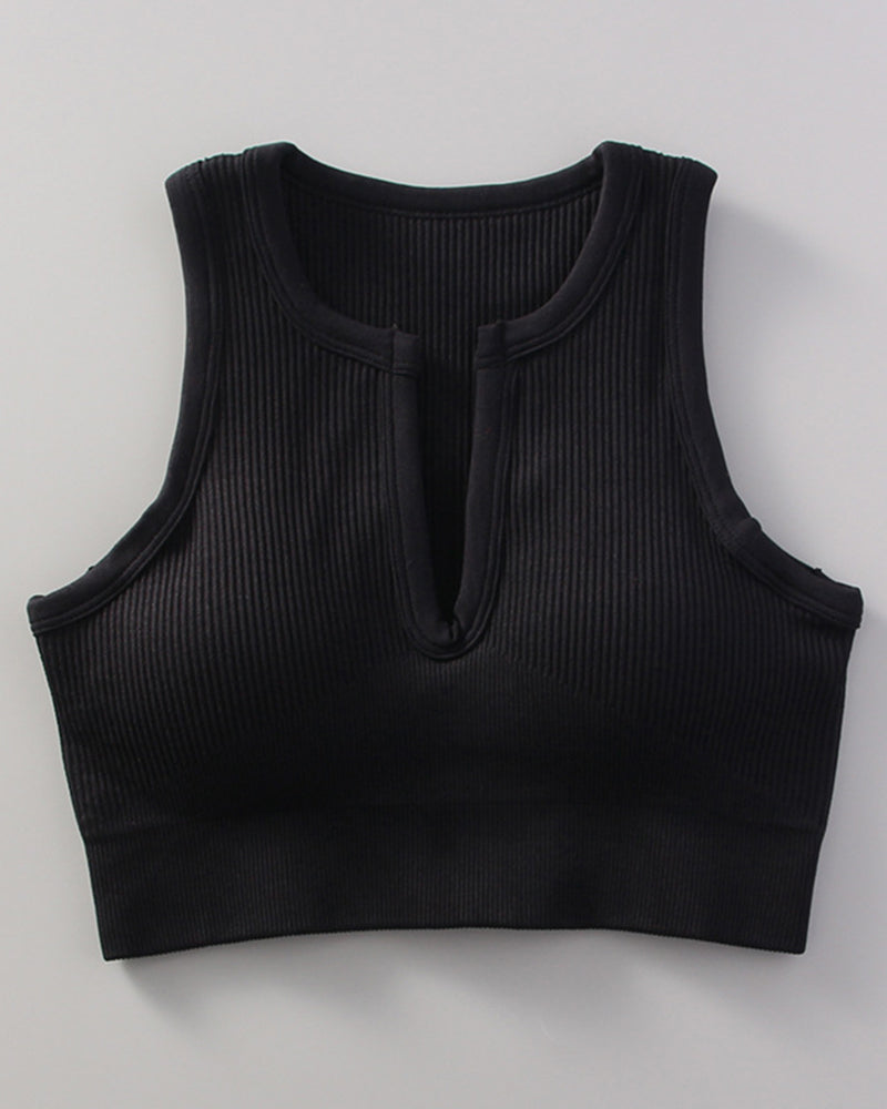 Yoga Sports With Bra Tank Top