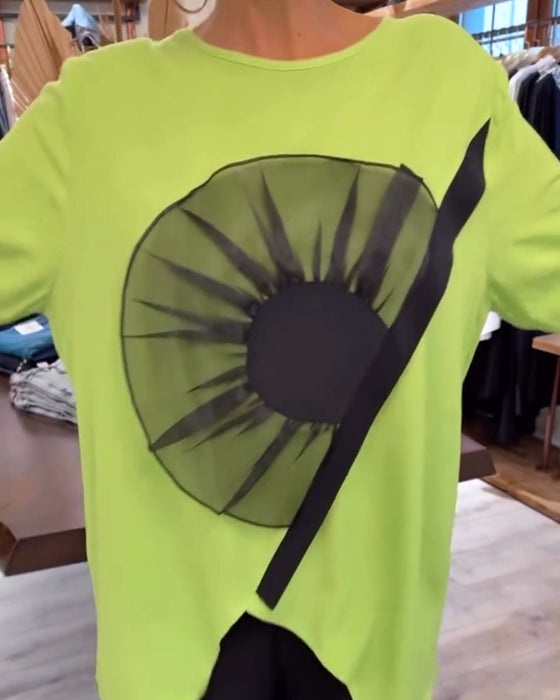 Floral Print Short-Sleeved Casual T-Shirt