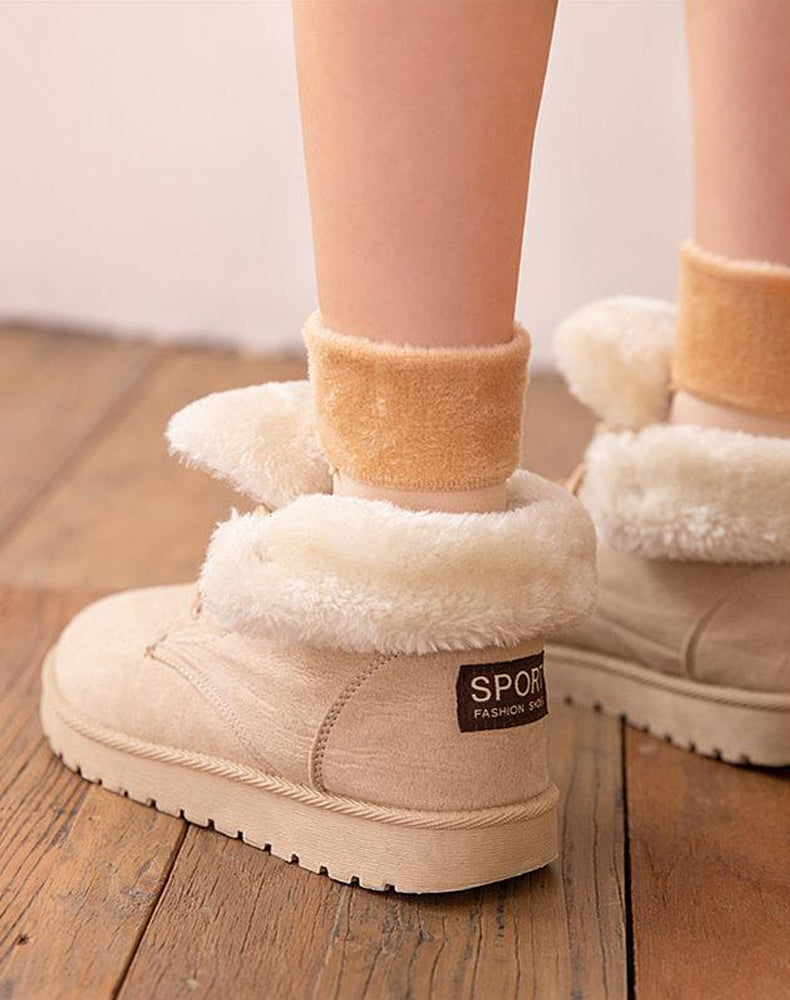 Winter soft plush floor socks