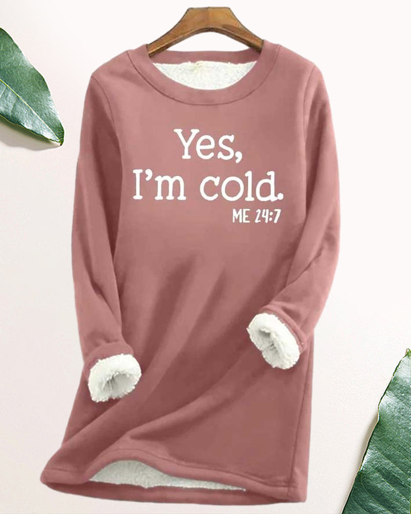 English Printed Pullover Sweatshirt