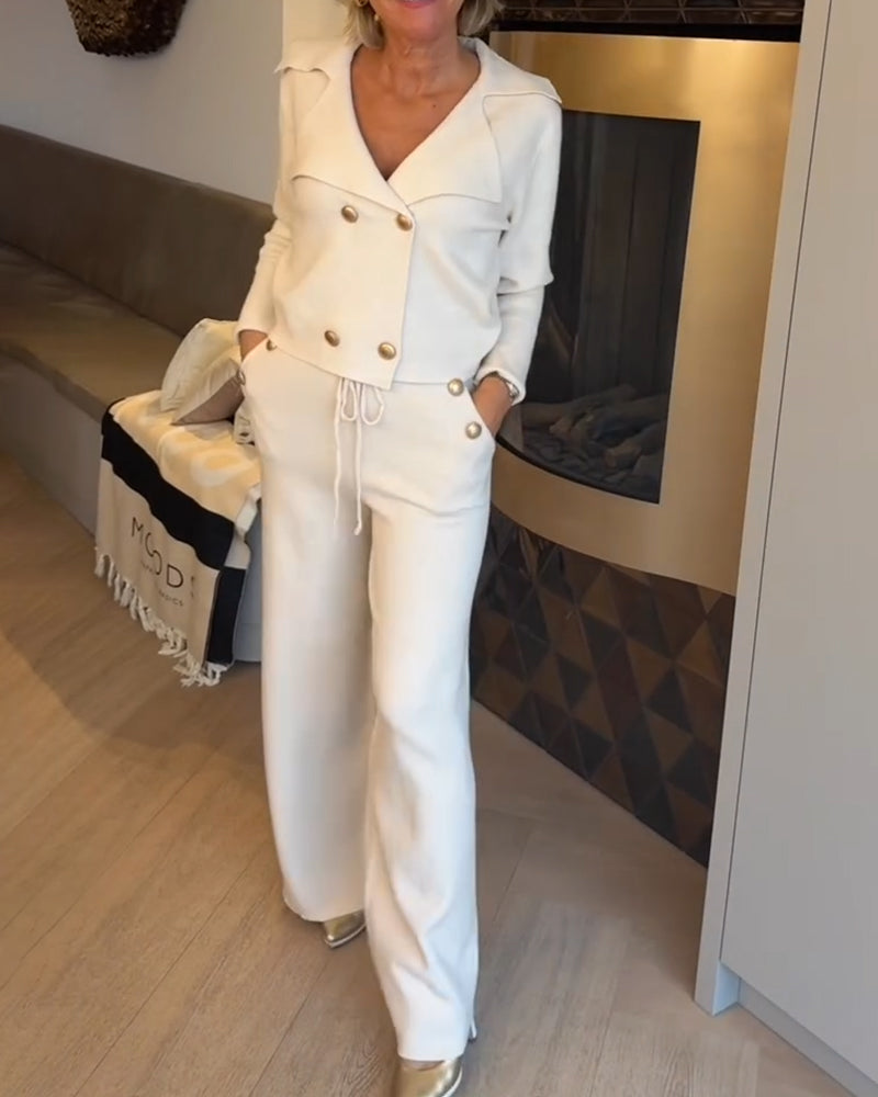 Fashionable And Elegant V-Neck Sets
