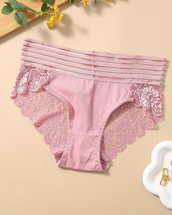 Wide Waist Lace Panties