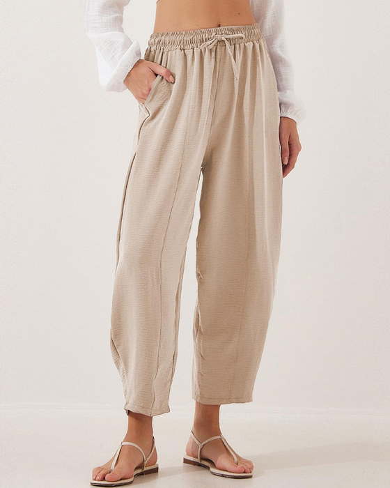 Casual Drawstring Pocket Pants