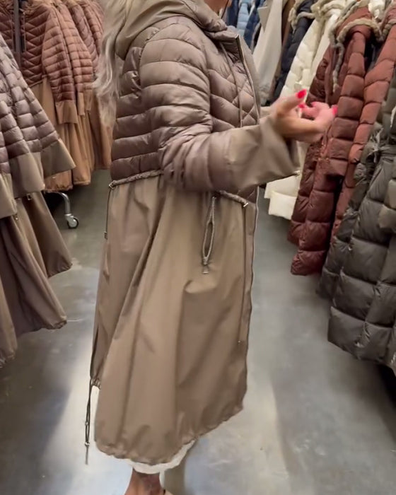 Hooded Long Padded Jacket