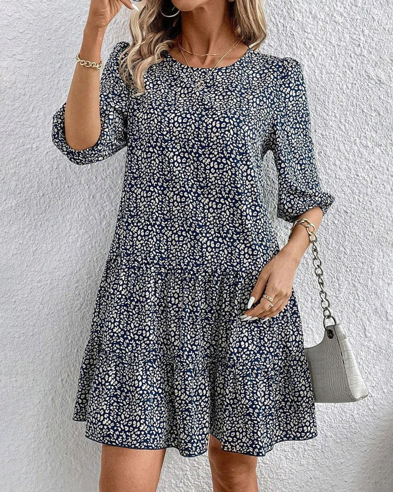 Elegant round neck dress
