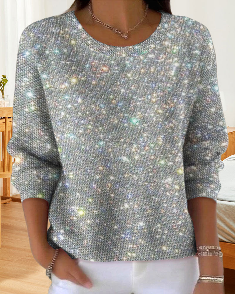 Casual Crew Neck Sweatshirt