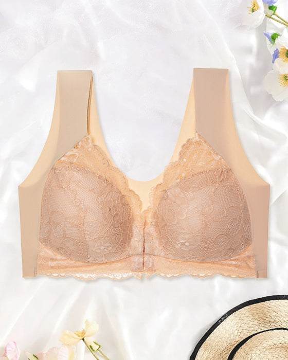 Seamless Push-Up Lace Bra