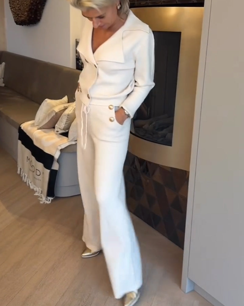 Fashionable And Elegant V-Neck Sets