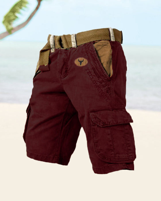 Men's multi-pocket tactical shorts