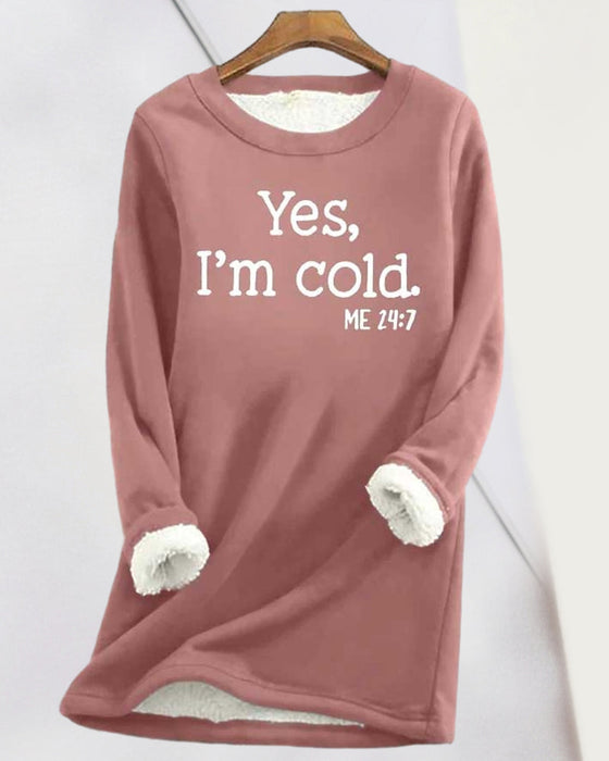 English Printed Pullover Sweatshirt