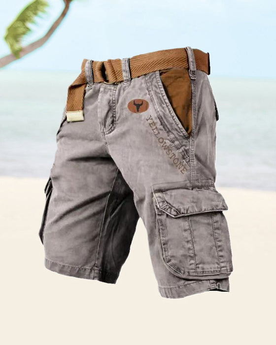 Men's multi-pocket tactical shorts