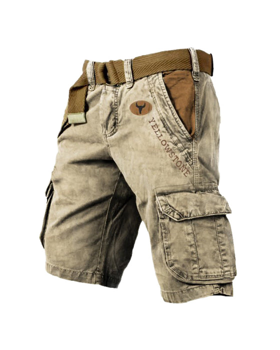 Men's multi-pocket tactical shorts