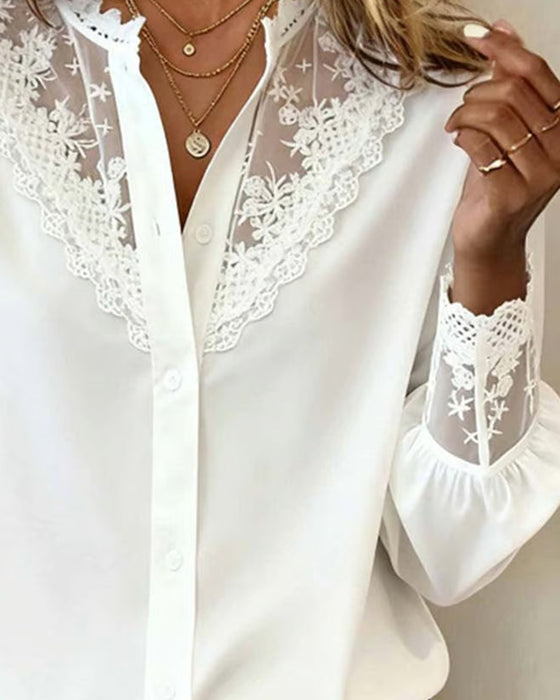 Stylish And Elegant Patchwork Shirt