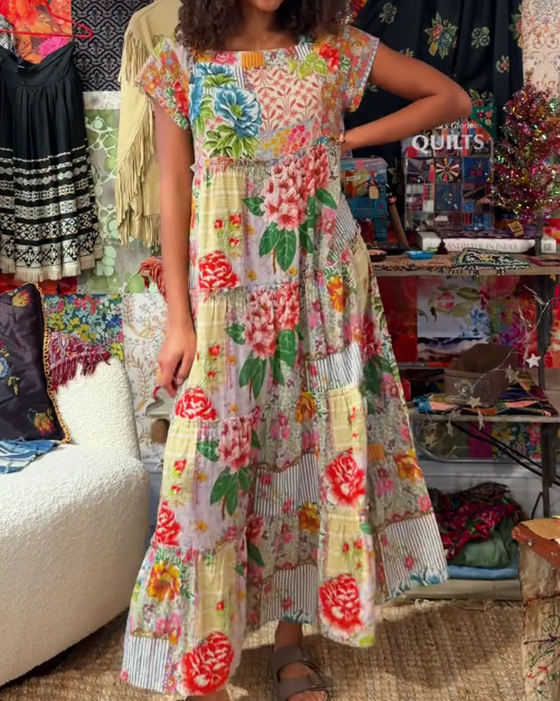 Colorful Printed Dress