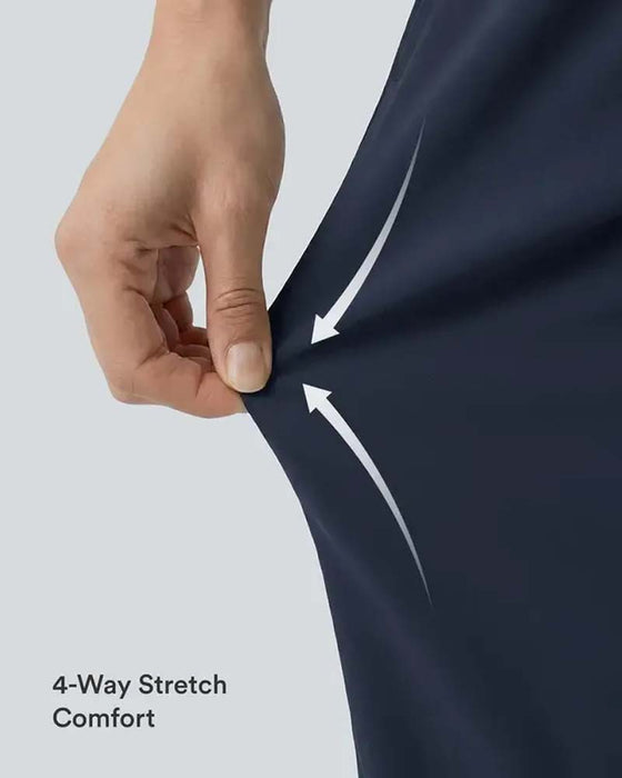 Solid Color Nine-Point Pants