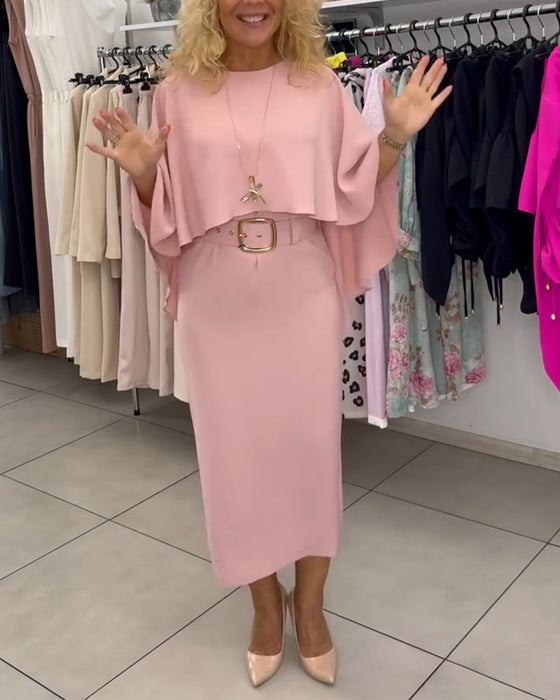 Fashionable Round Neck Elegant Dress