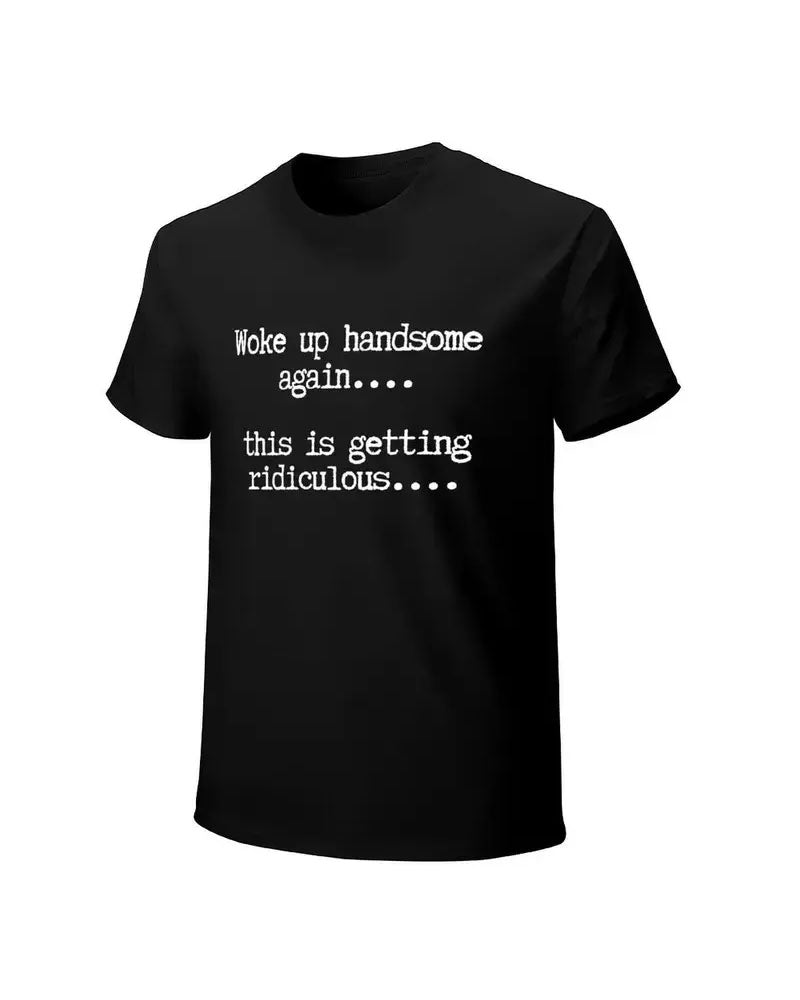 Men's Letter Print Crew Neck T-Shirt