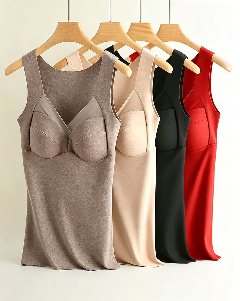 One-Piece Padded Warm Tank Top