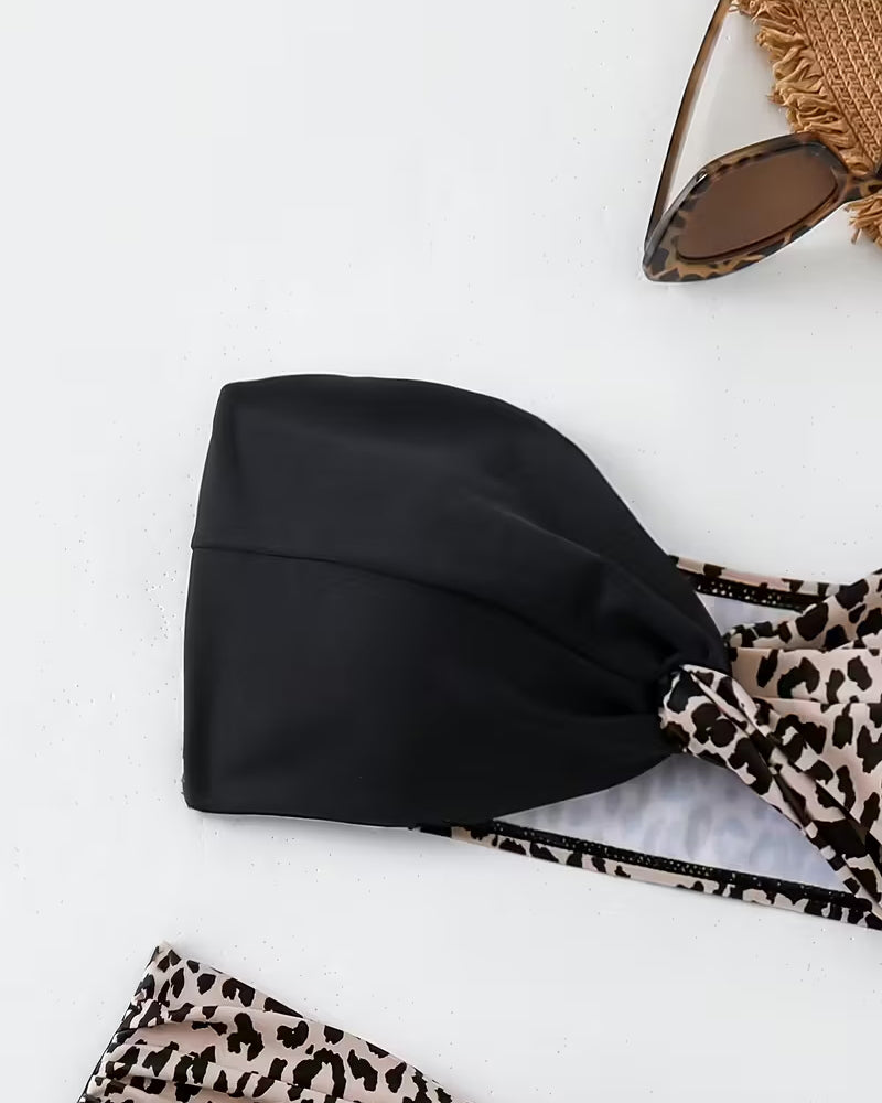 Bralette Leopard Print Bikini