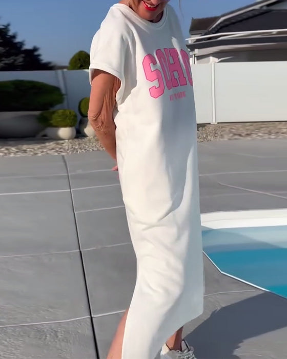 Fashion Loose Slit Dress