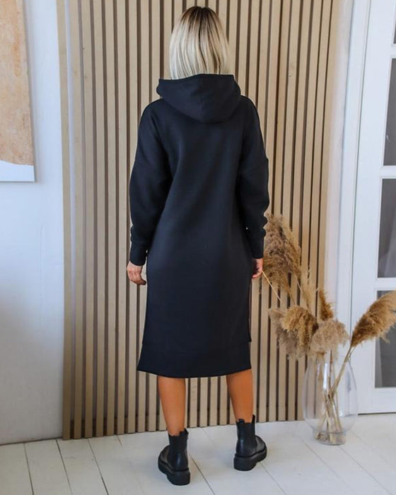 Women Casual Dress with Zipper