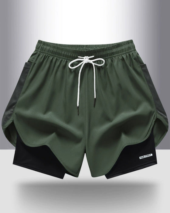 Breathable Quick-Dry Double-Layer Shorts