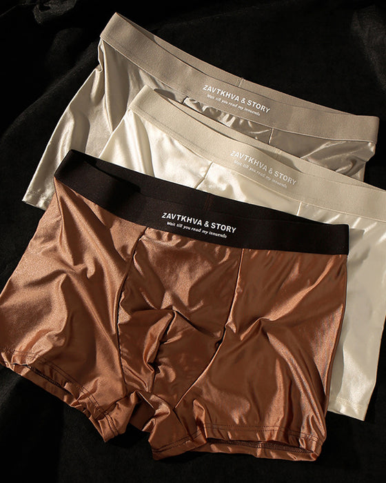 Luxury Ice Silk Men’S Boxer Briefs